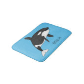 Tapis De Bain Illustration d'une baleine tueuse (Angle)