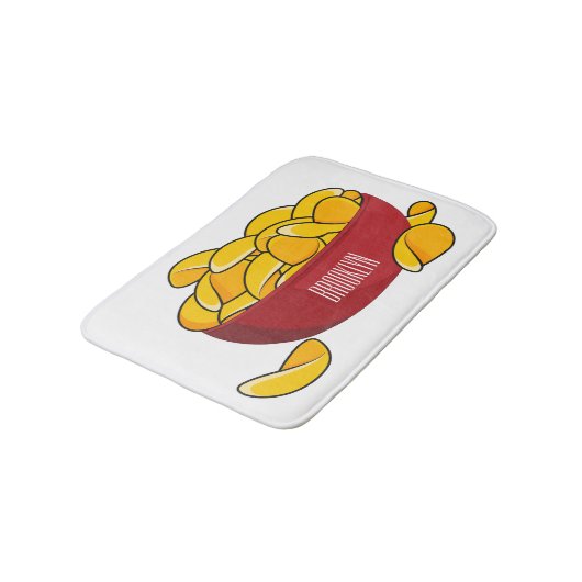 Tapis De Bain Illustration d'une puce de pomme de terre (Angle)