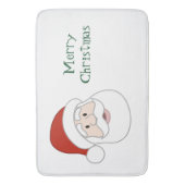 Tapis De Bain Illustration et texte du père noël (devant Vertical)