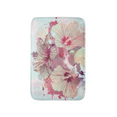 Tapis De Bain Illustration florale colorée (Devant (Vertical))