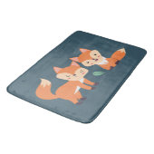 Tapis De Bain Illustration graphique des renards orange mignons (Angle)