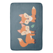 Tapis De Bain Illustration graphique des renards orange mignons (devant Vertical)