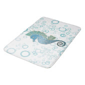 Tapis De Bain Illustration lunatique et adorable d'hippocampe (Angle)