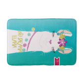 Tapis De Bain Illustration No Drama Llama avec Monogramme (Devant)