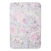 Tapis De Bain Illustration rose florale Succulent Motif d'été (devant Vertical)