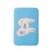 Tapis De Bain Illustration Samoyed dog (Devant (Vertical))
