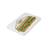 Tapis De Bain Illustration Sandwich (Angle)