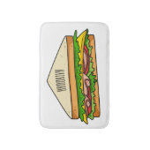 Tapis De Bain Illustration Sandwich (Devant (Vertical))