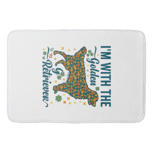 Tapis De Bain Im Chien Golden Retriever Halloween Citrouilles Fe