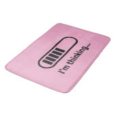 Tapis De Bain I'm Thinking... Loading Progress Bar Pink Minimali (Angle)