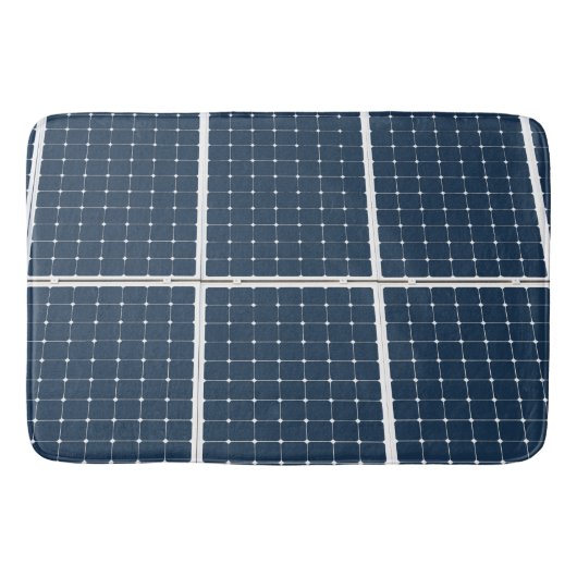 Tapis De Bain Image amusante d'un panneau solaire (Devant)