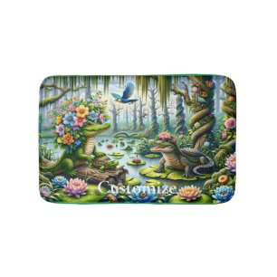 Tapis De Bain Imaginaire alligator marécage Thunder_Cove
