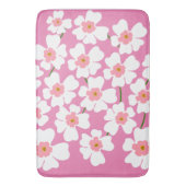 Tapis De Bain Imaginaire blanc et rose (devant Vertical)