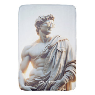 Tapis De Bain Imaginaire Cute David Lunettes Statue