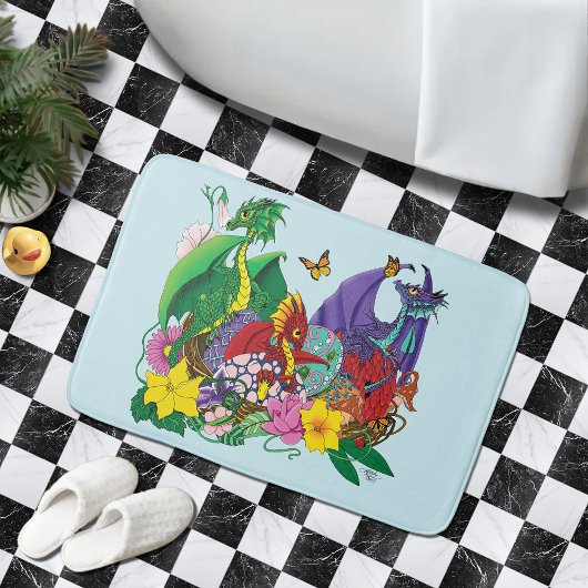 Tapis De Bain Imaginaire de nid de bébé dragon
