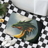 Tapis De Bain Imaginaire Dragon Vert