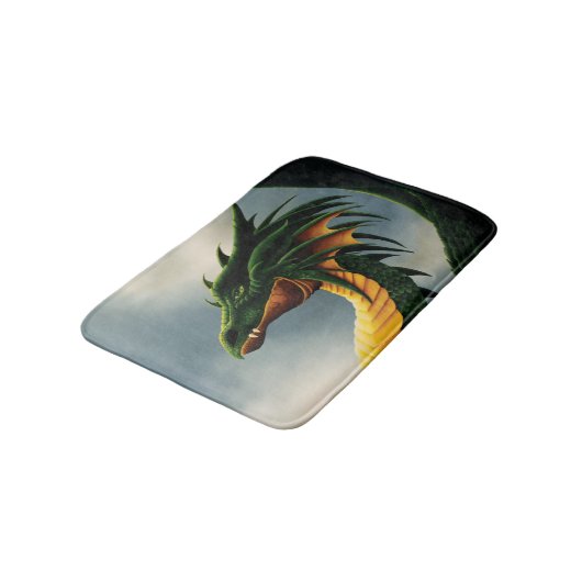 Tapis De Bain Imaginaire Dragon Vert (Angle)