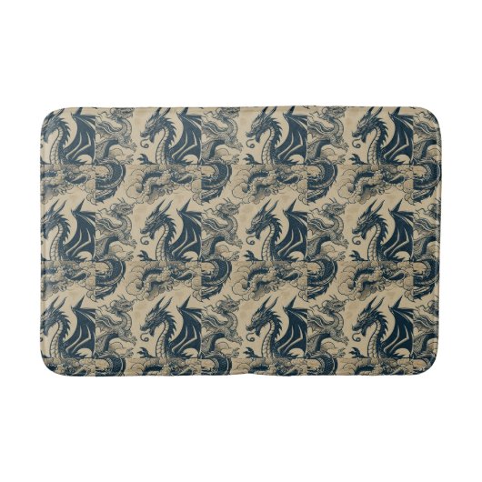 Tapis De Bain Imaginaire Dragons antiques (Devant)