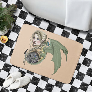 Tapis De Bain Imaginaire du dragon d'Elf Warrior