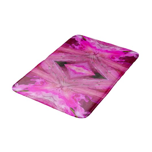Tapis De Bain Imaginaire Fuchsia (Angle)