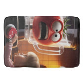 Tapis De Bain Imaginaire mignonne fille mélangeur tomate (Devant)