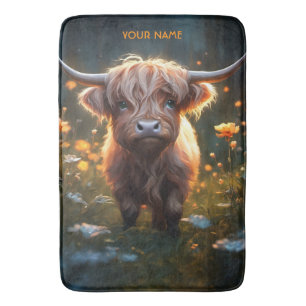 Tapis De Bain Imaginaire Mignonne Highland Baby Cow