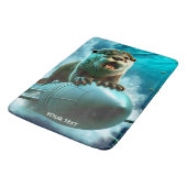 Tapis De Bain Imaginaire Mignonne Torpedo Otter Mer (Angle)