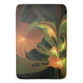 Tapis De Bain Imaginaire Plante Abstrait rouille verte Brown fra (devant Vertical)