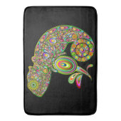 Tapis De Bain Imaginaire psychédélique de Chameleon (devant Vertical)