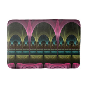 Tapis De Bain Imaginaire spécial Motif Abstrait coloré Fractal