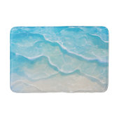 Tapis De Bain Imitation Plage Sable Sous Eau Claire Style Anime (Devant)