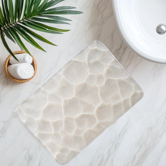 Tapis De Bain Imiter Le Sable De Plage Sous Eau Claire