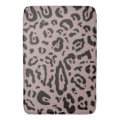 Tapis De Bain Impression animale léopard guépard noir et blanc (devant Vertical)