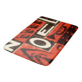 Tapis De Bain Impression bloc rouge Noel (Angle)