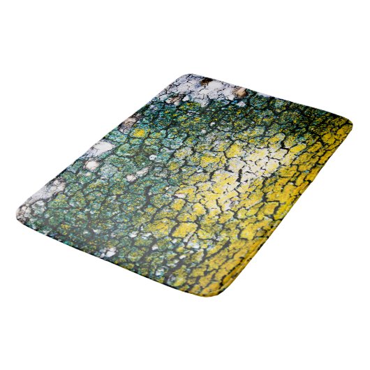 Tapis De Bain Impression Caméra jaune et vert (Angle)