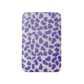 Tapis De Bain Impression dalmate violet et blanche (Devant (Vertical))