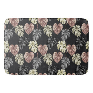 Tapis De Bain Impression d'animaux tropicaux et série de verdure