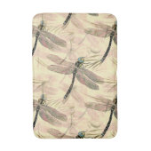 Tapis De Bain Impression de libellules vintages (Devant (Vertical))
