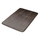Tapis De Bain Impression de peau d'alligator marron (Angle)