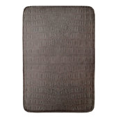 Tapis De Bain Impression de peau d'alligator marron (devant Vertical)