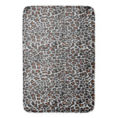 Tapis De Bain Impression de peau de léopard blanc (devant Vertical)