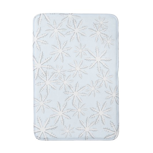 Tapis De Bain Impression de snowflacon (Devant (Vertical))