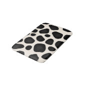 Tapis De Bain Impression de vache tache noire et blanche (Angle)