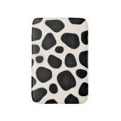 Tapis De Bain Impression de vache tache noire et blanche (Devant (Vertical))
