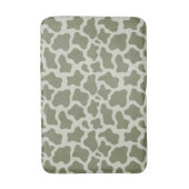 Tapis De Bain Impression de vache verte Sage (Devant (Vertical))