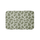Tapis De Bain Impression de vache verte Sage (Devant)
