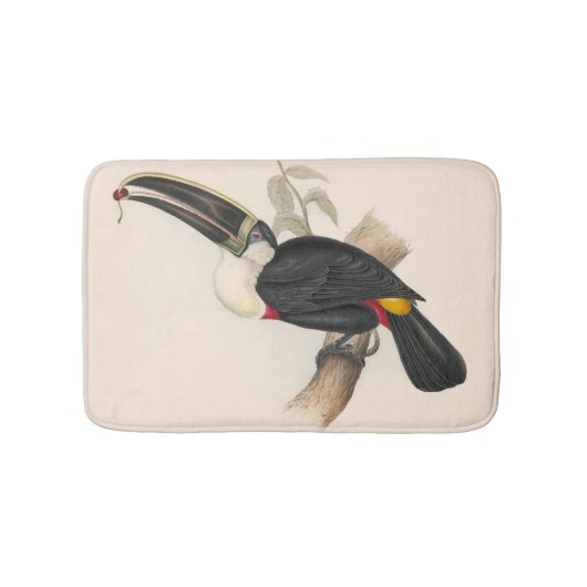 Tapis De Bain Impression du Toucan de Cuvier : Oiseau Tropical V (Devant)