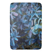 Tapis De Bain Impression Feuille bleue (devant Vertical)