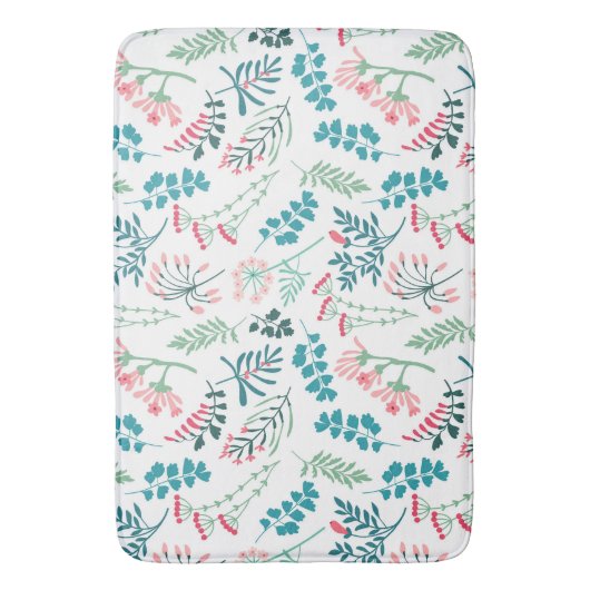 Tapis De Bain Impression florale moderne (devant Vertical)