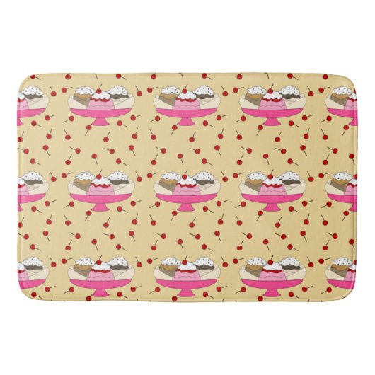 Tapis De Bain Impression fractionnée de banane (Devant)
